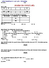 5 Đề kiểm tra học kỳ II môn Toán Lớp 2